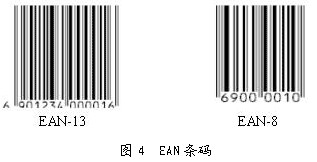 图4 EAN-13和EAN-8条码
